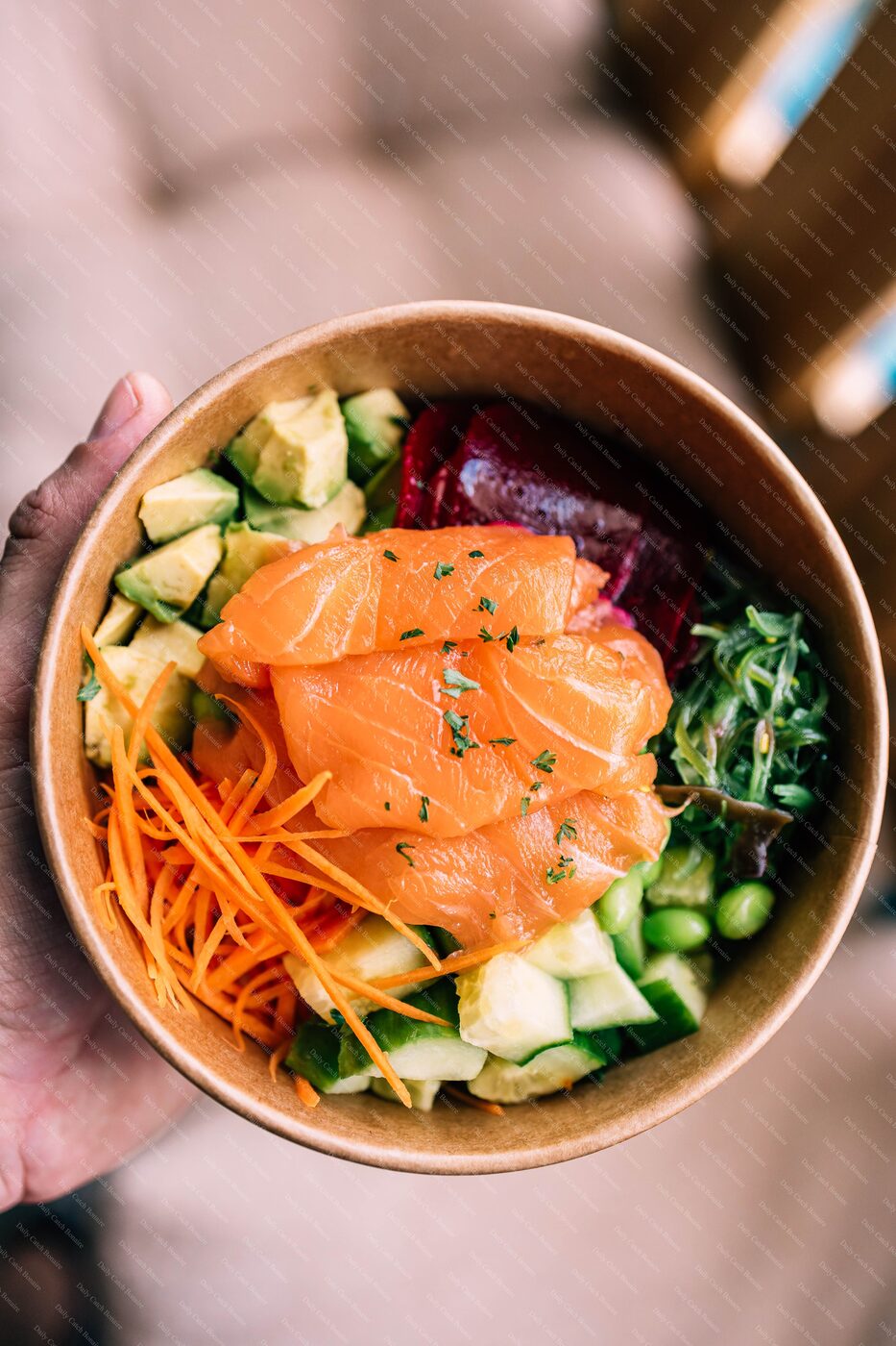 Salmon poke bowl