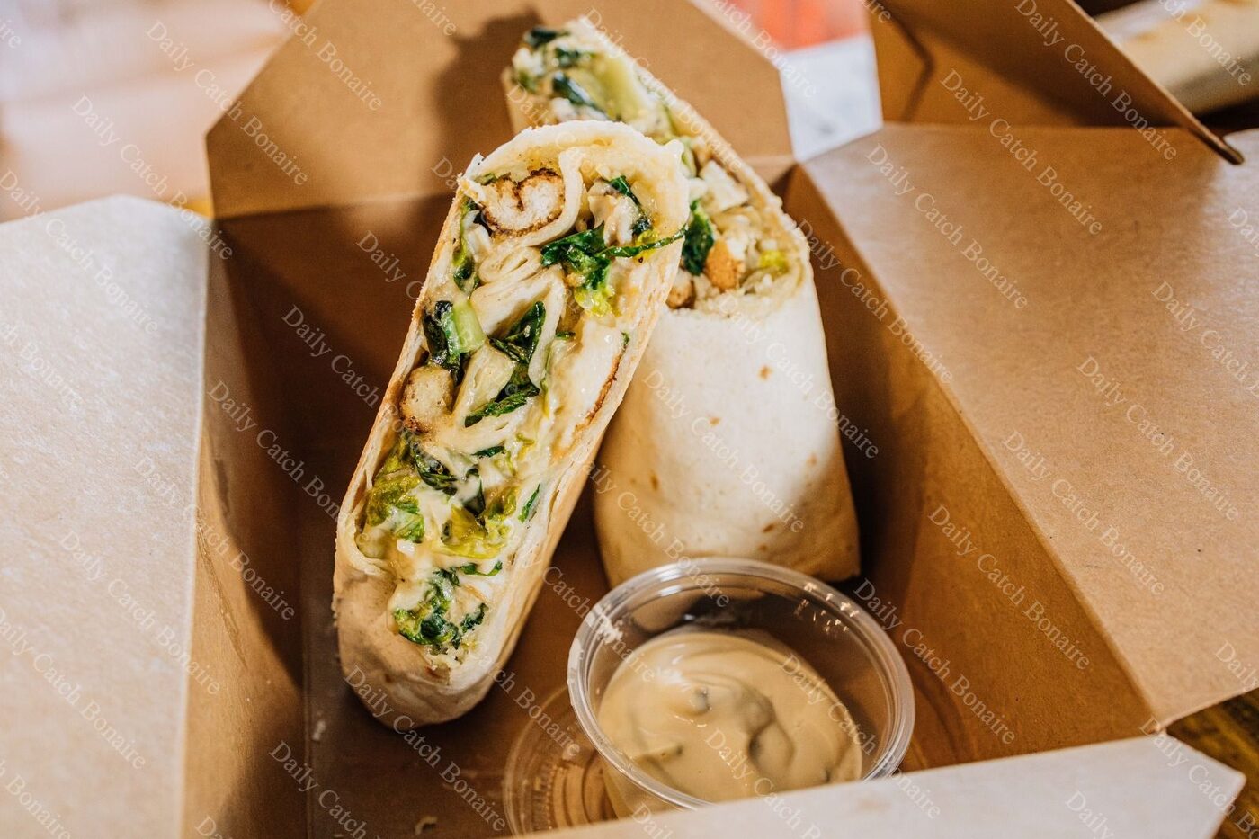 Fresh fish wrap