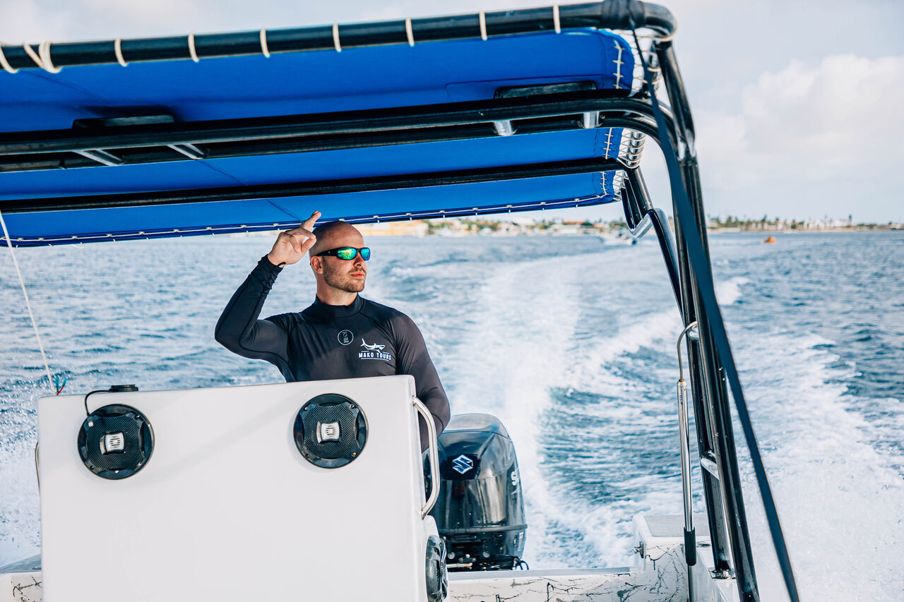 Deep-sea fishing aboard the Valhalla off Bonaire
